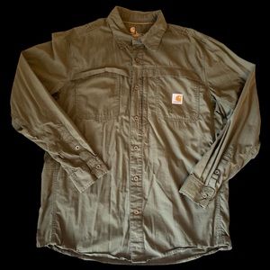Carhartt Force Bassmaster Marshal Shimano Forest Green Long Sleeve Relaxed Fit